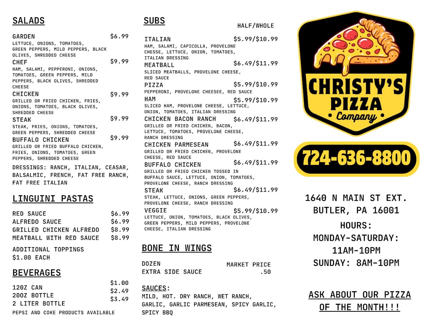 Christy's Pizza Company